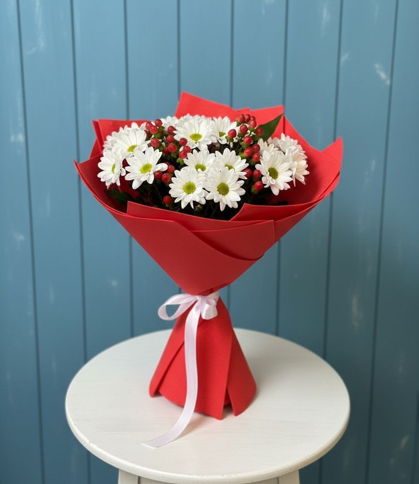 Букет цветов из: Хризантемы в Балаково