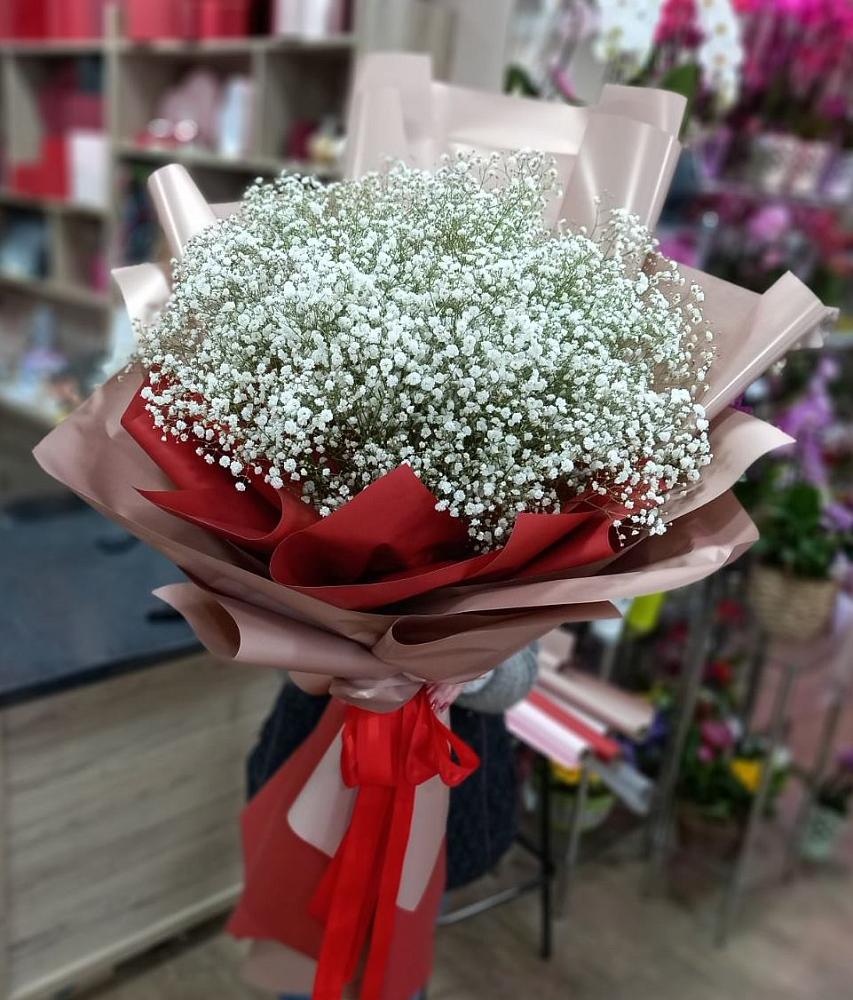 Букет Белые хлопья в Балаково Букет цветов из: Гипсофила в Балаково
