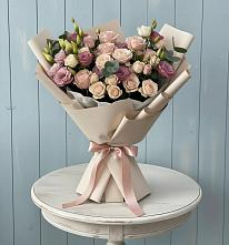 Букет цветов из:  Розы и Лизиантусы #REPLACE_PRED# Балаково