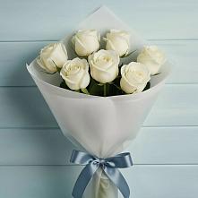 Букет 7 Белых роз Эдлесс Лав #REPLACE_PRED# Балаково