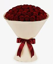 Букет 101 Бордовая роза Блэк Бакарра в Балаково