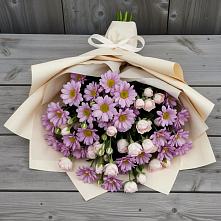 Букет цветов из:  Розы и Хризантемы #REPLACE_PRED# Балаково