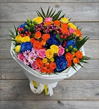 Букет цветов из:  Розы и Хризантемы в Балаково
