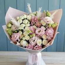 Букет цветов из:  Альстромерии и Розы #REPLACE_PRED# Балаково